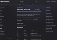 Discord developer documentation page titled Webhook Resource with its endpoint list