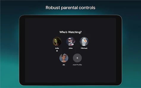 Disney+ Who's Watching profile picker with four profiles and Add Profile