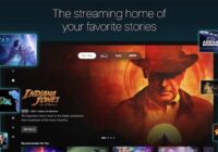 Disney+ home screen on a TV with featured titles and Recommended For You row