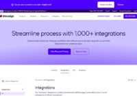 DocuSign integrations directory page advertising more than 1,000 integrations
