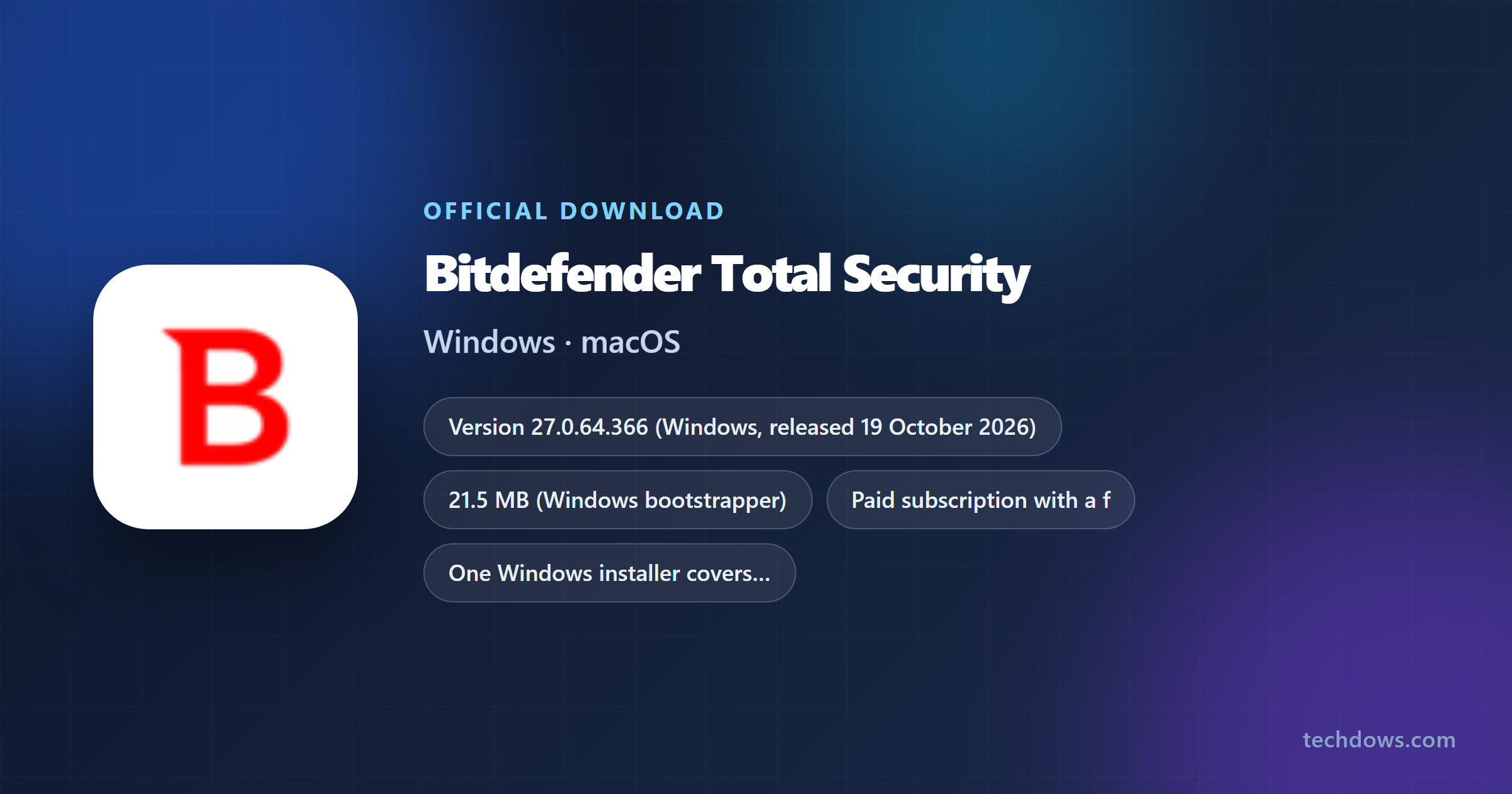 Download Bitdefender Total Security for PC and Mac (Free Trial)