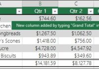 Excel table gaining a new column after typing a header next to it