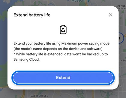 Extend your Samsung phone's battery life when lost using Maximum power saving mode