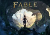 Fable key art of a sword-carrying hero facing a distant castle