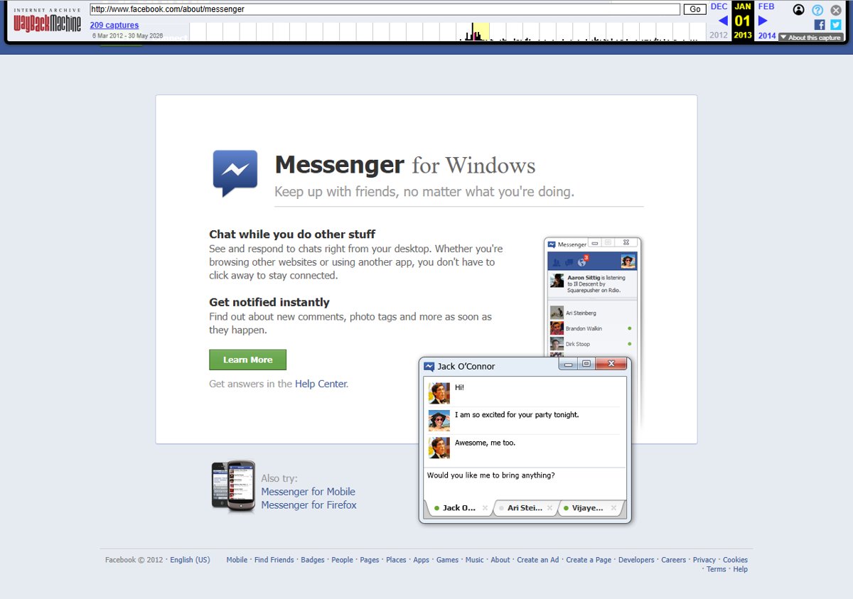 Facebook Desktop plugin comes from Facebook Messenger for Windows