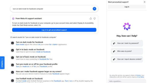 How to enable Facebook dark mode for desktop version (officially)