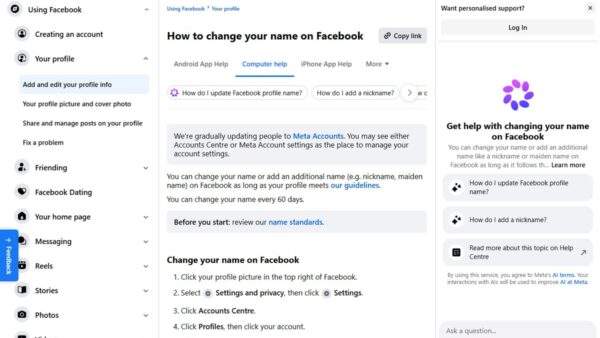 How to edit your name on Facebook: A step-by-step guide
