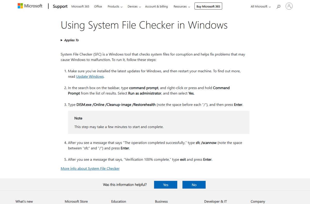 Fix Kernel-Power 41 by running DISM and sfc /scannow in Windows