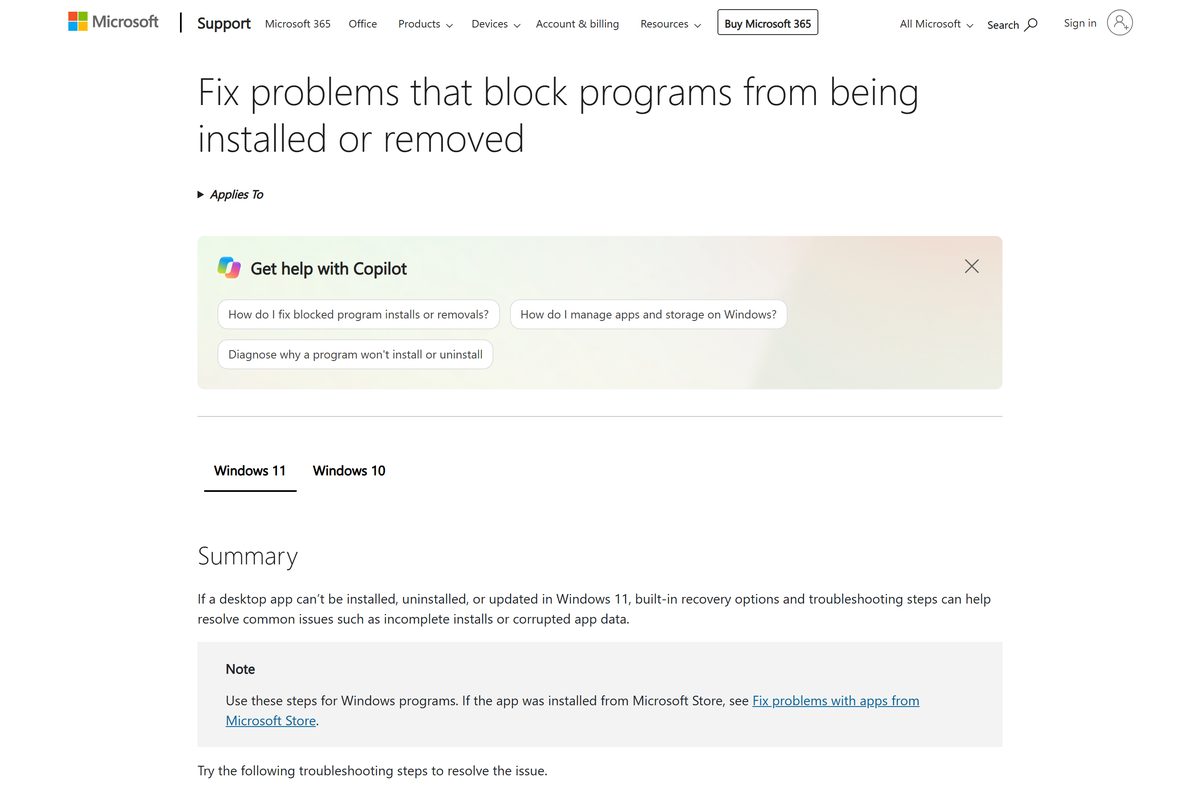 Microsoft Support fixes for Amazon Games when setup is blocked