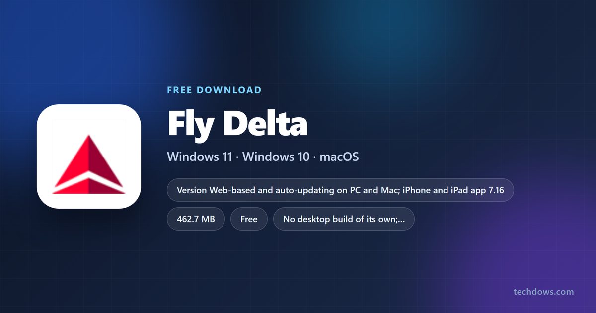 Fly Delta app size, price and supported devices