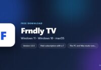Frndly TV logo beside supported browsers and monthly plan prices