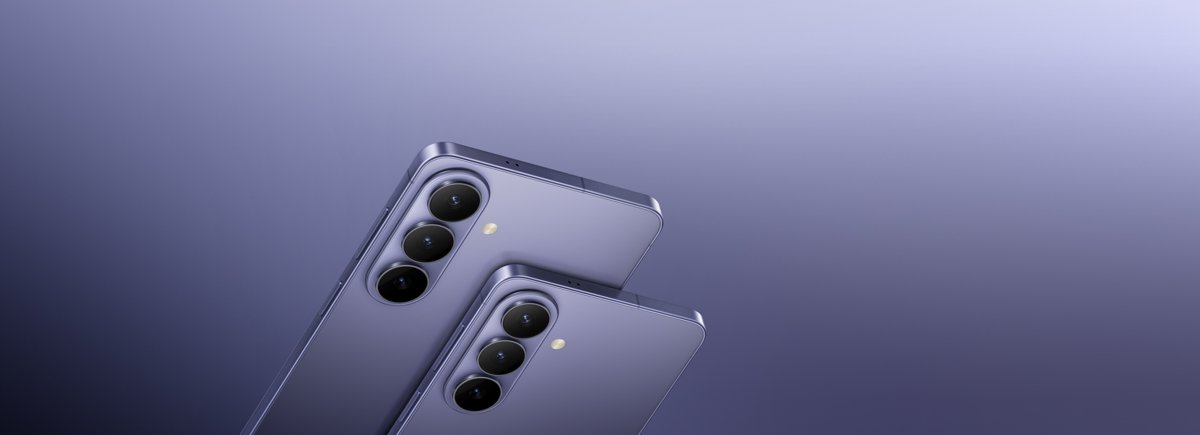 Galaxy S26 and S26+ backs showing their matching triple cameras
