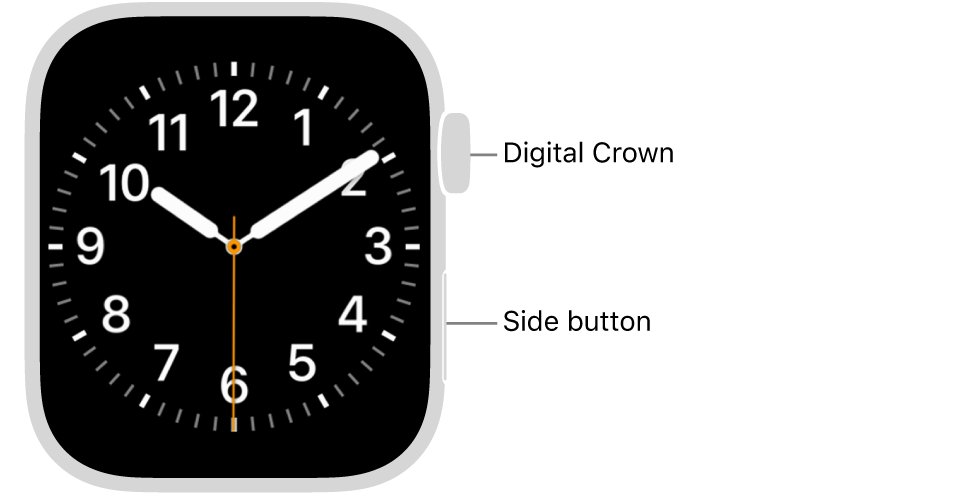 Get Apple Watch off sleep mode using the Digital Crown and side button