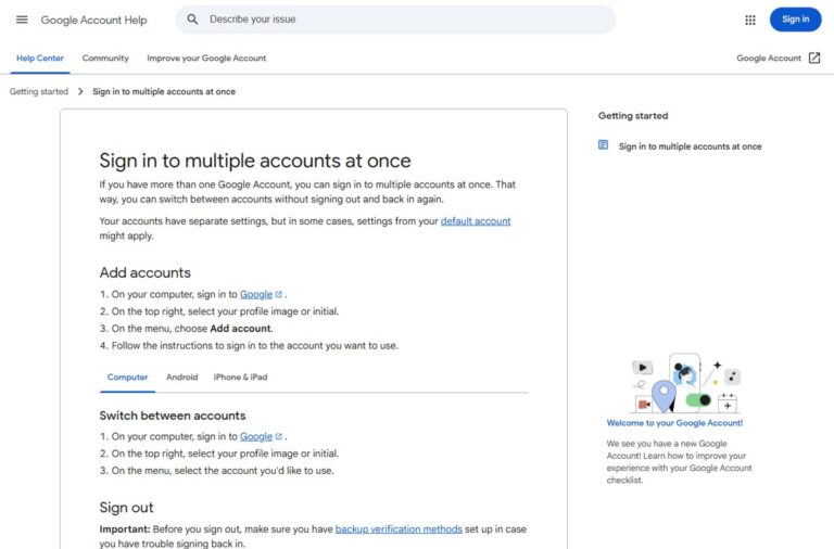 How to make a Google account your default: step-by-step guide - Techdows