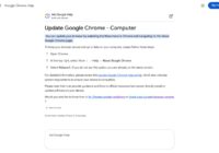 Google Chrome Help steps for More, Help, About Google Chrome and Relaunch