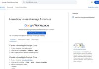 Google Docs Editors Help page on creating a drawing in Google Docs