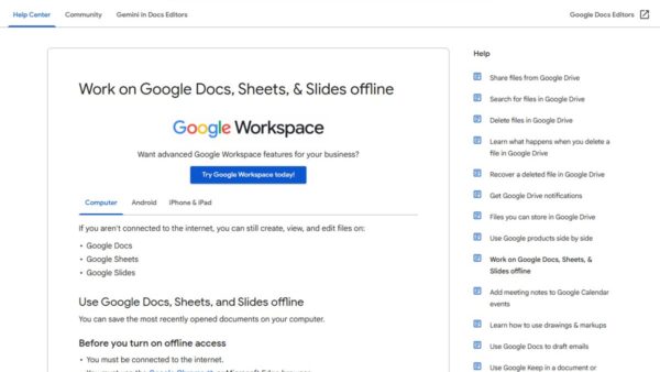 How to use Google Docs offline: a step-by-step guide