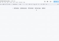 Google Docs editor with a blank document and Insert in the menu bar