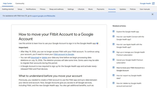 How to sign into Fitbit with your Google Account, rolling out now