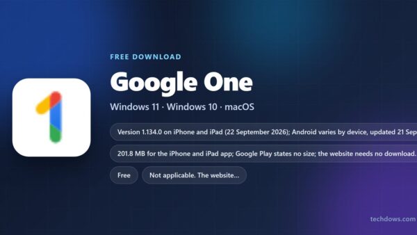 Download Google One for Windows 11/10, Mac, iPhone & Android