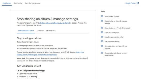 How to share Google Photos using a link – full guide