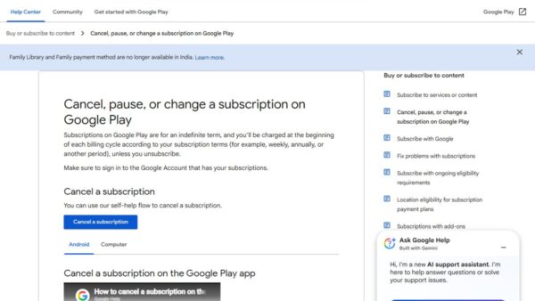 How to manage your Google Play subscriptions on Android