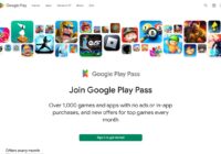 Google Play Pass sign-up page with game and app icons above