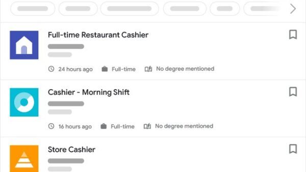 How to use Google job search