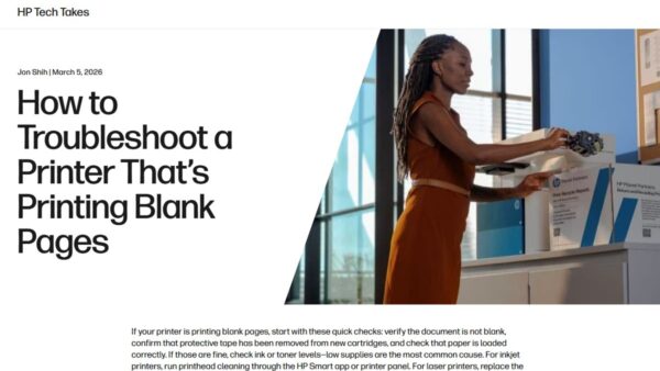 HP printer printing blank pages? 5 ways to fix it