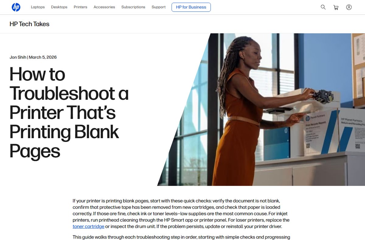 HP Printer Printing Blank Pages? 5 Ways to Fix It