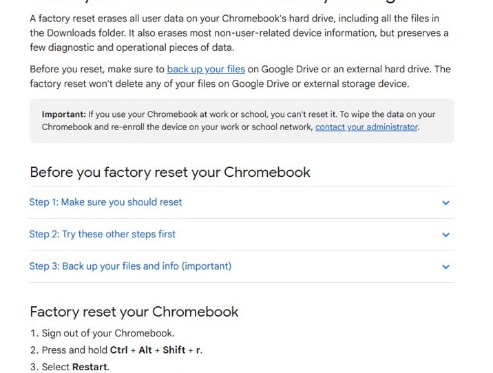 How To Powerwash (Factory Reset) a Chromebook