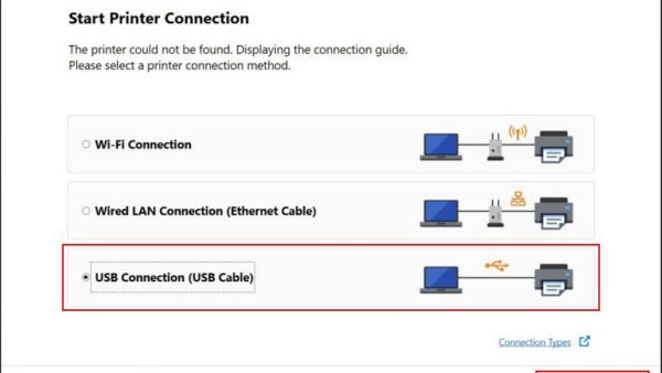 How to connect Canon printer to laptop