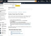 How to Factory Reset Kindle Fire