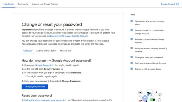 How to change Gmail password (step-by-step)