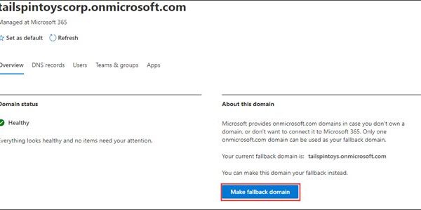How to change onmicrosoft.com domain in Microsoft 365