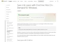 Apps enable or disable OneDrive Files On-Demand in Windows 11