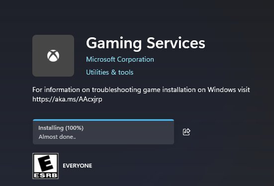 How to install Gaming Services in Windows 11