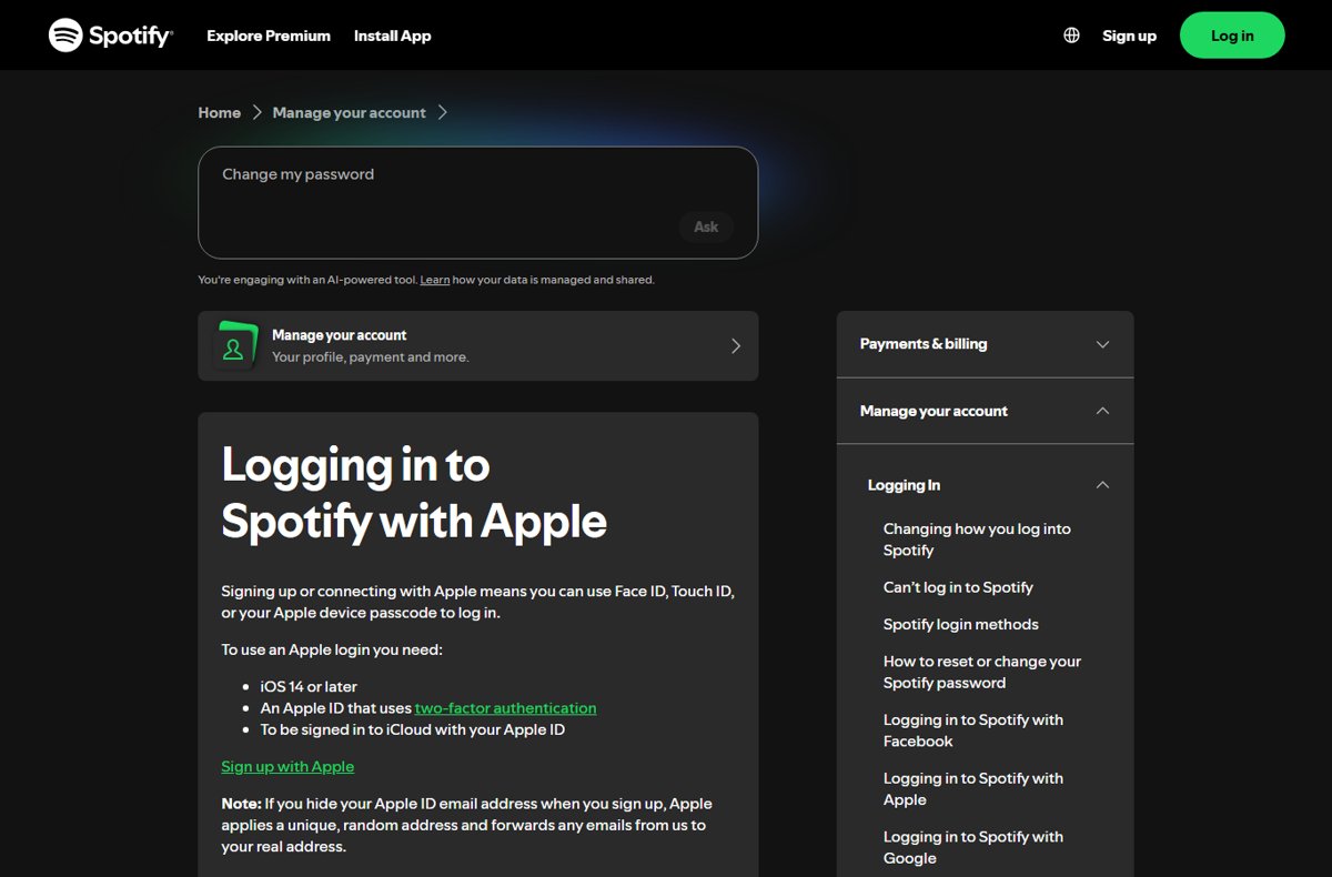 How to log in to Spotify with your Apple ID on Windows 10