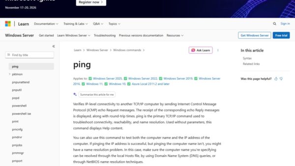 How to ping an IP address in Windows or Linux