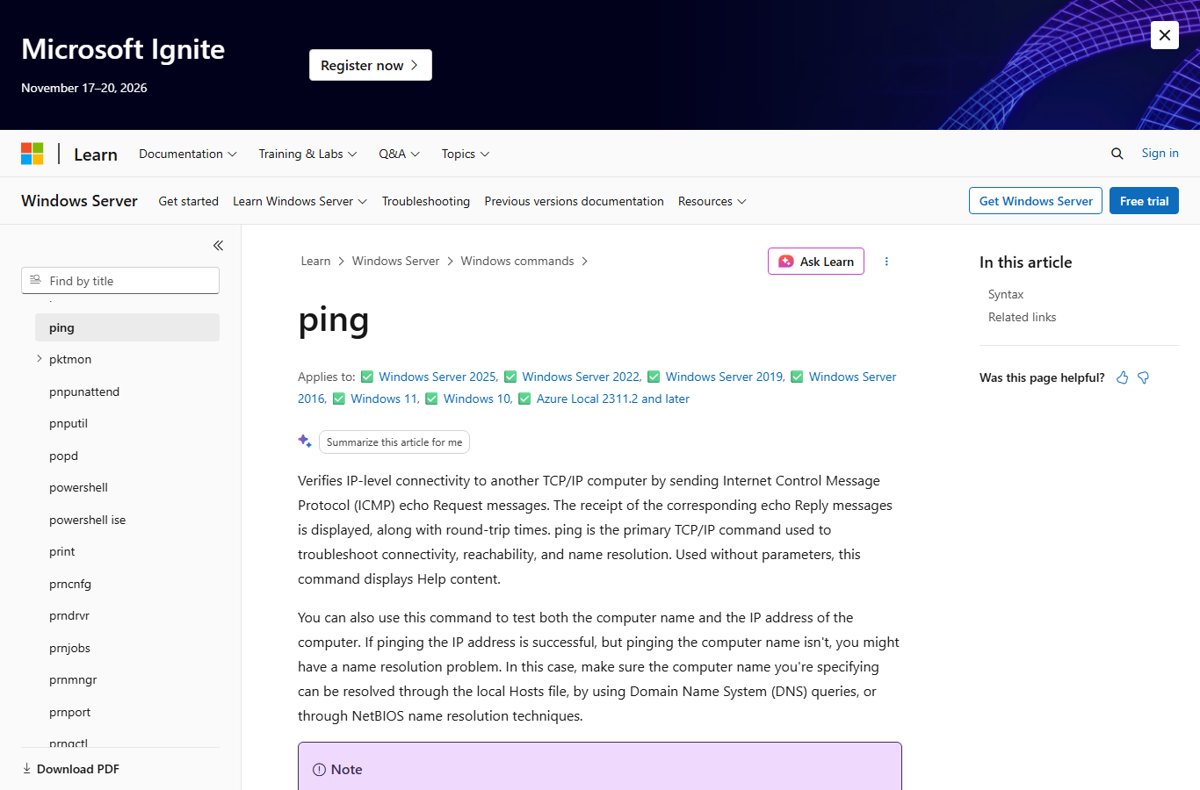 How to ping an IP address in Windows or Linux