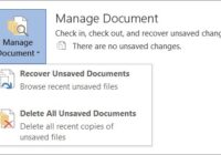 How to recover unsaved Word document