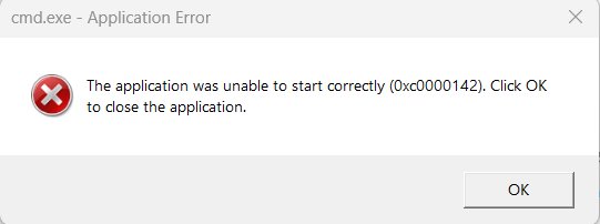 How to solve ‘Application Error 0xc0000142’ in Windows 10 / 11