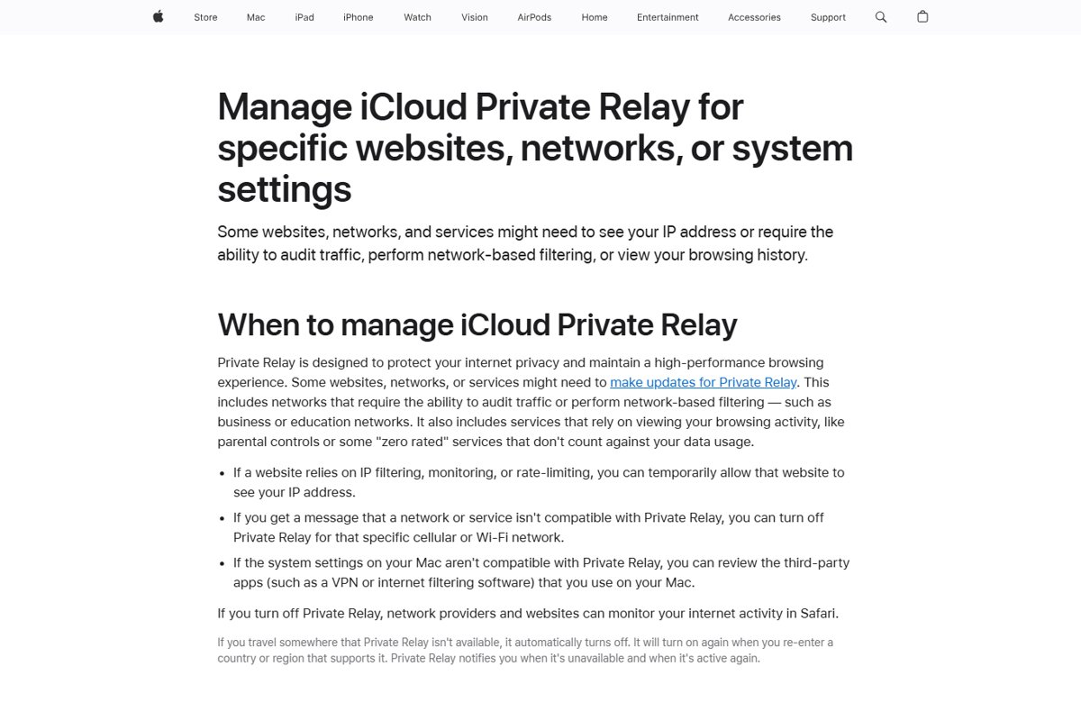 How to stop iCloud Private Relay notifications on iPhone, iPad and Mac