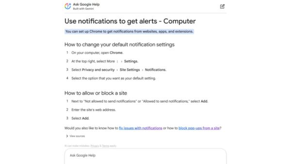 How to turn off Chrome notifications (and turn them back on again)
