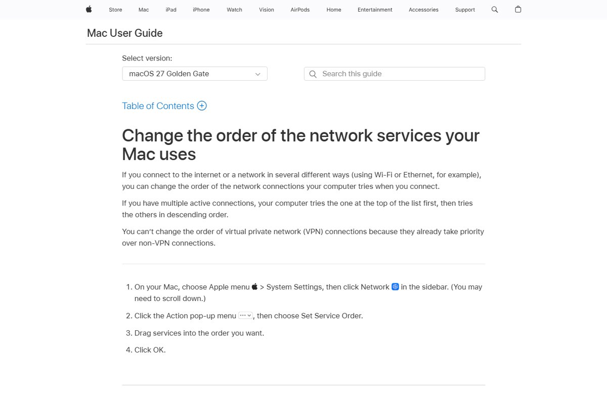 How to turn off Wi-Fi automatically when an Ethernet cable is plugged in to a Mac