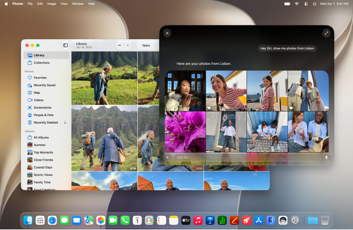 How to turn on Siri AI on a Mac: Siri finding photos by request