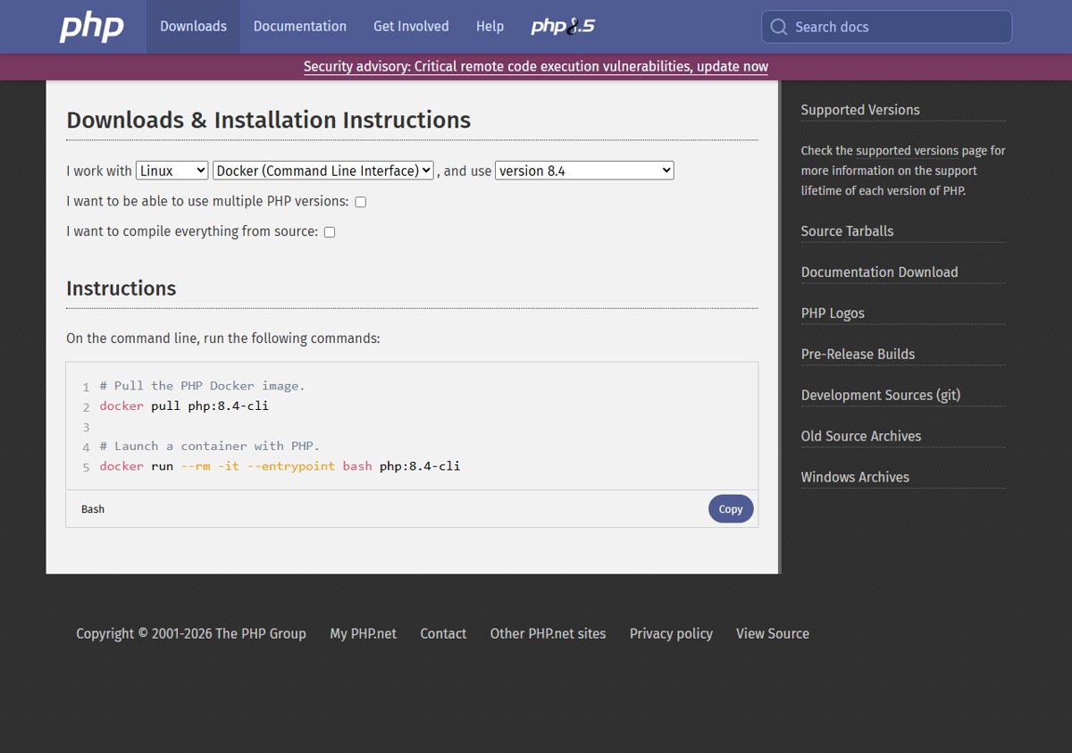 How to update PHP Docker images to 8.5.12, 8.4.27, 8.3.36 or 8.2.35