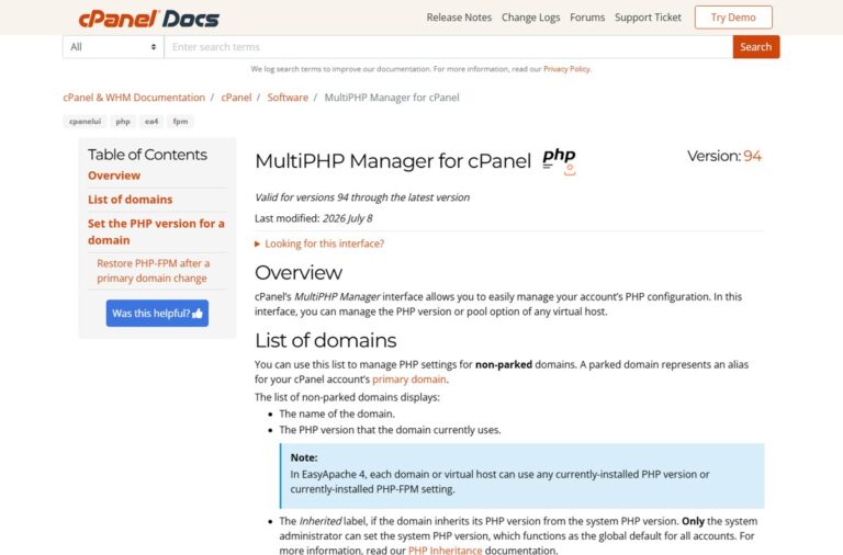 How to update PHP version in cPanel to patch CVE-2026-109618 - Techdows