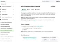 How to update WhatsApp manually to the latest version