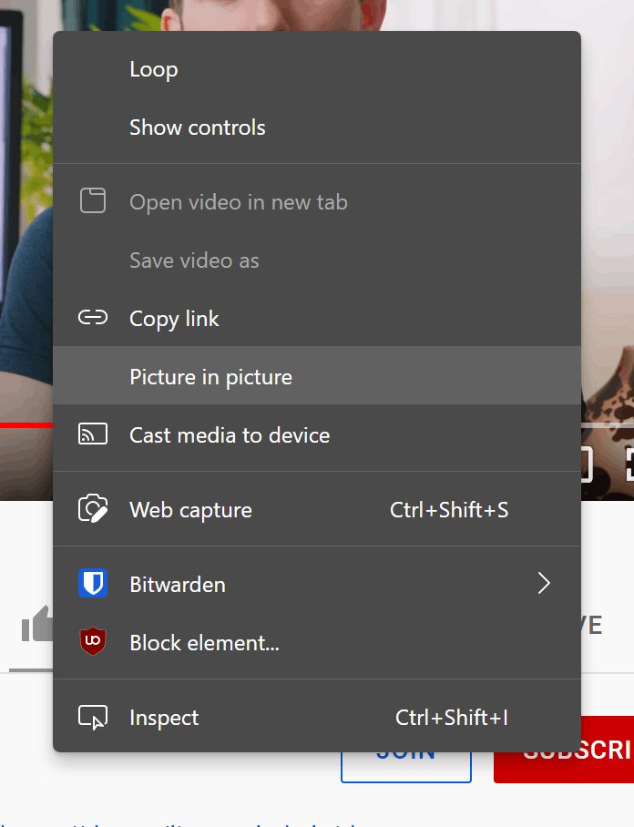 How to use Picture in Picture on Windows 11/10